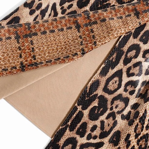 The Sheronda Reptile Print Trench Coat Jacket - Picture 11 of 12